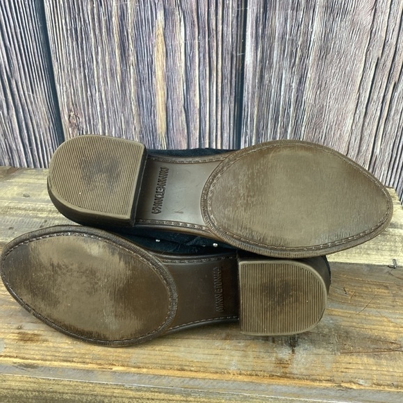 Minnietonka Black Suede Ankle Booties- Size 8 - Picture 8 of 12